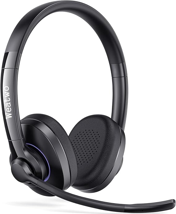 61OPIkxFZ5L._AC_SX569_ Słuchawki Bluetooth z Podwójnym Mikrofonem Weatwo CVC8.0 do Telefonów i PC