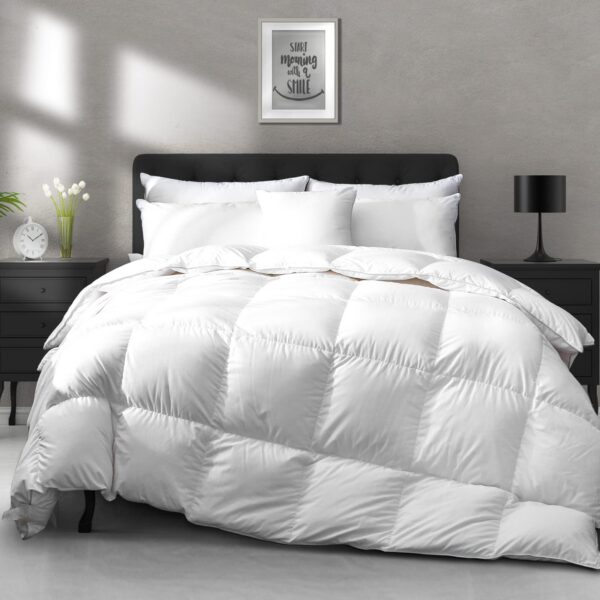 APSMILE-Koldra-caloroczna-220-x-240-cm-puchowa-Oeko-Tex APSMILE Kołdra całoroczna 220 x 240 cm, puchowa, Oeko-Tex