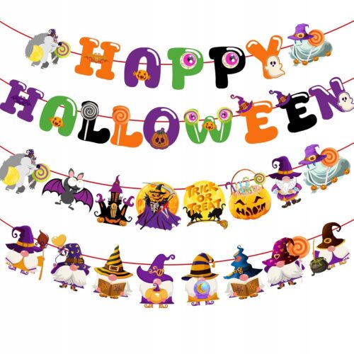 Dekoracje-na-Halloween-z-napisem-Wesolego-Halloween-na-przyjecie Dekoracje na Halloween z napisem „Wesołego Halloween” na przyjęcie