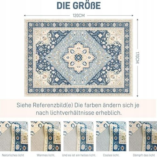 Dywan 120x170 cm – orientalny dywan w stylu vintage boho