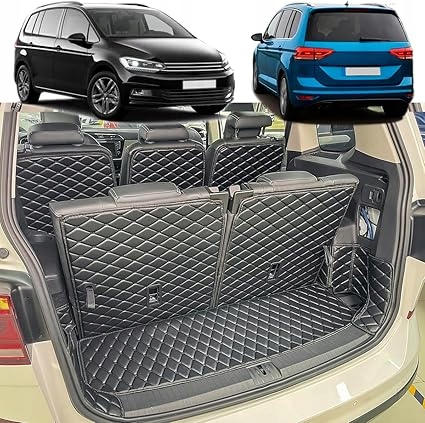 Dywanik do bagażnika kompatybilny z VW Touran II 2015-2025 7-osobowy