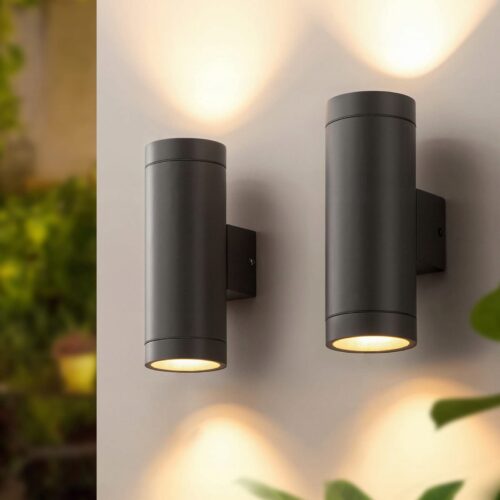 EDISHINE Lampa Zewnętrzna IP44 Wodoodporna Nowoczesna Bez Żarówki