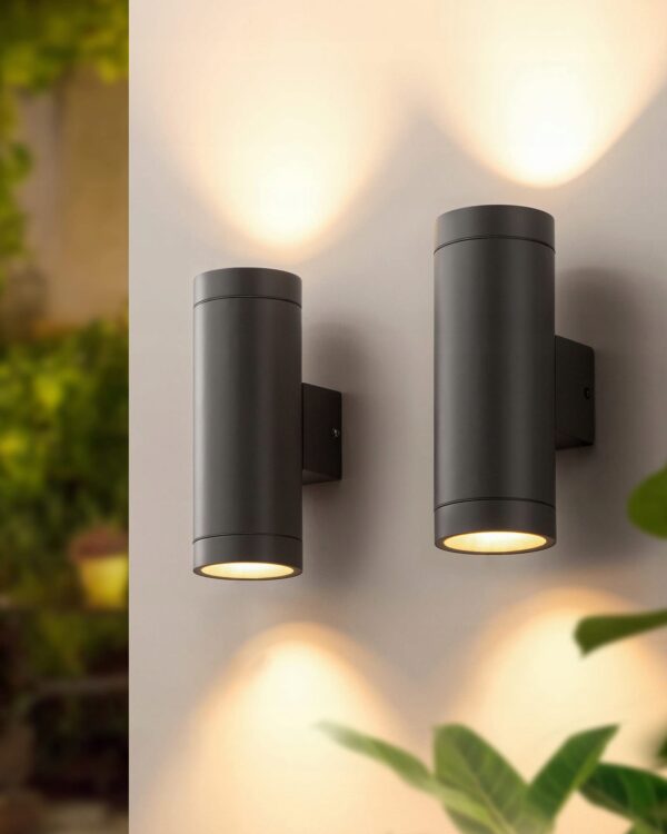 EDISHINE Lampa Zewnętrzna IP44 Wodoodporna Nowoczesna Bez Żarówki