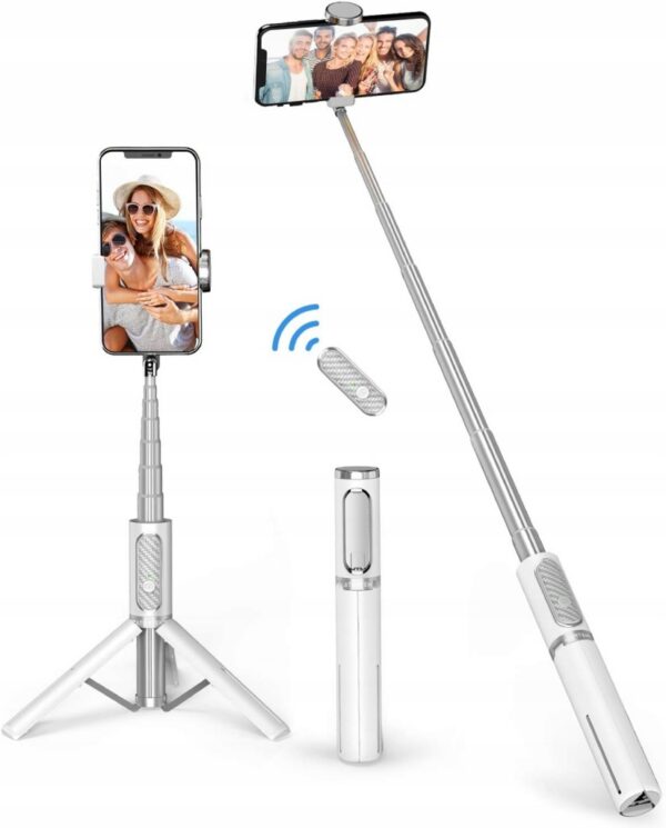 KIJEK-DO-SELFIE-STICK-STATYW-DO-TELEFONU-UCHWYT-BLUETOOTH-TRIPOD-Z-PILOTEM KIJEK DO SELFIE STICK STATYW DO TELEFONU UCHWYT BLUETOOTH TRIPOD Z PILOTEM