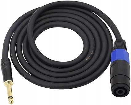 Kabel głośnikowy Speakon do 1/4 cala, wtyk męski TS 6,35 mm