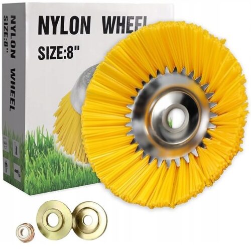 LADAMI Szczotka 200x25.4 mm Nylonowa do Podkaszarki, Usuwanie Mchu