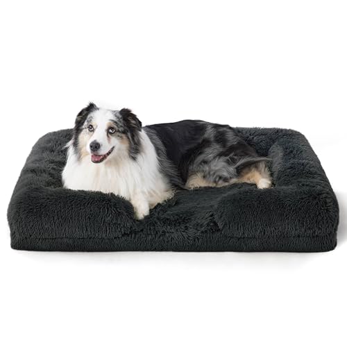 Ortopedyczne-Legowisko-Dla-Psow-106x80cm-CIEMNO-SZARE-BEDSURE Ortopedyczne Legowisko Dla Psów 106x80cm CIEMNO-SZARE BEDSURE
