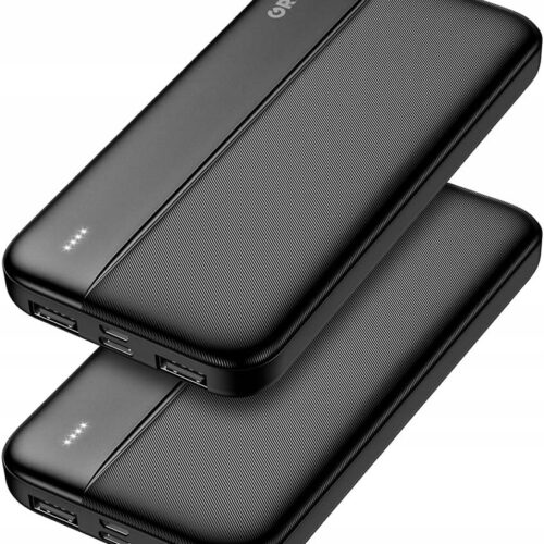 POWERBANK 10000 MAH GREPRO MOCNY Z PORTAMI TYPE-C DO TELEFONÓW 2PACK PRO