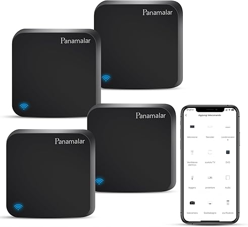 Pilot-na-podczerwien-4-sztuk-Panamalar-kompatybilny-z-ALEXA Pilot na podczerwień 4 sztuk Panamalar, kompatybilny z ALEXA