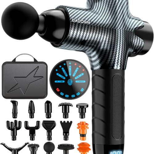 Pistolet-Do-Masazu-Elektryczny-Z-15-Glowicami-Na-Miesnie-Szyje-Plecy Pistolet Do Masażu Elektryczny Z 15 Głowicami Na Mięśnie Szyję Plecy