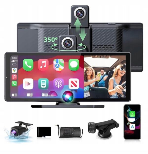 Radio samochodowe Carplay WiFi Android Auto Display 10,26” Jansite T327s