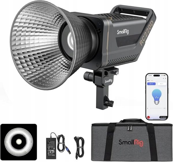 SMALLRIG-RC-220D-220W-Lampa-wideo-LED-98700-LUX SMALLRIG RC 220D 220W Lampa wideo LED 98700 LUX