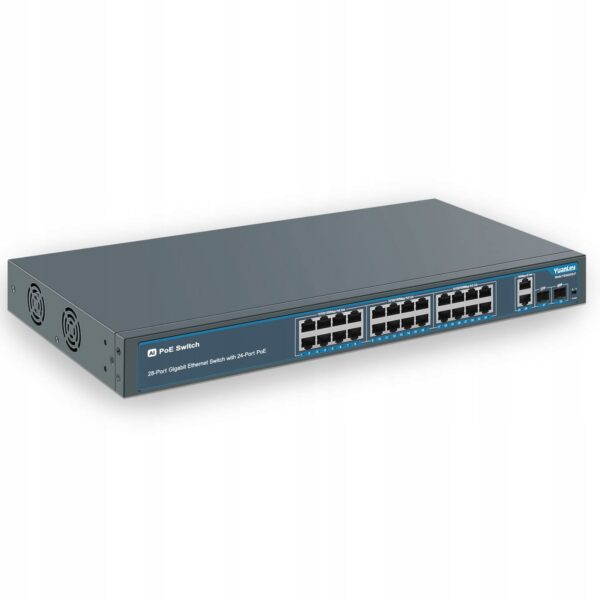 Switch-PoE-Gigabit-24-porty-przelacznik-sieciowy Switch PoE Gigabit 24 porty przełącznik sieciowy
