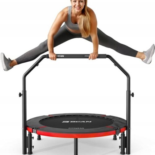 Trampolina do skakania Fitness, składana, nośność 150 kg, 102 cm