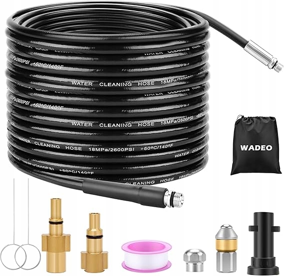 WADEO-Waz-do-czyszczenia-rur-zestaw-20-m-do-Karcher-serii-K-K2-K7 WADEO Wąż do czyszczenia rur, zestaw 20 m do Kärcher serii K (K2-K7)