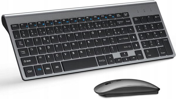 Zestaw klawiatura i mysz TopMate szary QWERTY