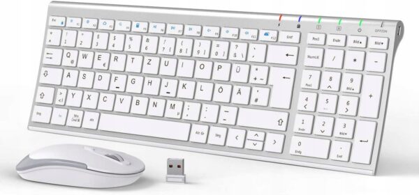 Zestaw-klawiatura-i-mysz-iClever-bialy-QWERTZ Zestaw klawiatura i mysz iClever biały QWERTZ