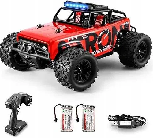 Auto terenowe zdalnie sterowane 1:18 40 km/h 4WD 2 akumulatory 60 min